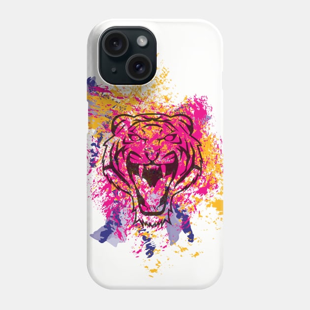 Colorful Tiger Phone Case by TheWarehouse