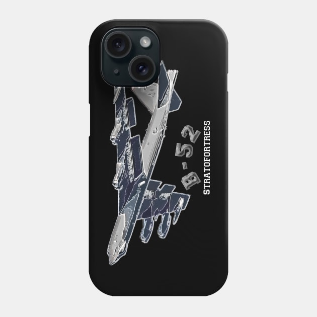 B52 Stratofortress American Bomber Phone Case by aeroloversclothing