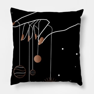 Hands Manipulating the Universe Pillow