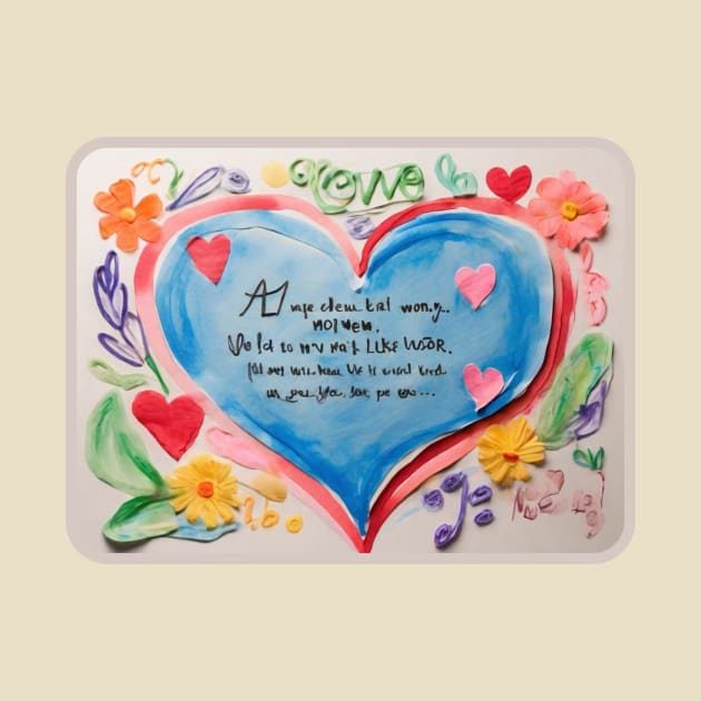 Mothers day, Words Straight from the Heart: A Child's Love for Mom, Mom Gift, by benzshope