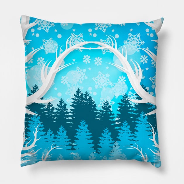 Frozen Forest Mask | High-Quality Mask | Reusable | Stretchable Washable Unisex | Pillow by DragonTees