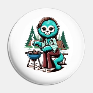 Monkey make BBQ Pin