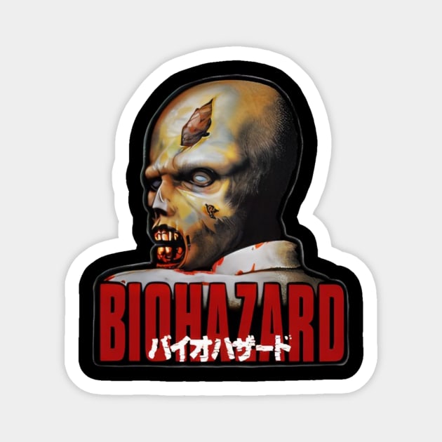 resident evil 1 Magnet by Retro Culture