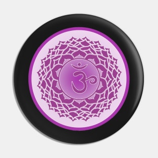 The Purple Haze of the Crown Chakra- Dark Green Pin