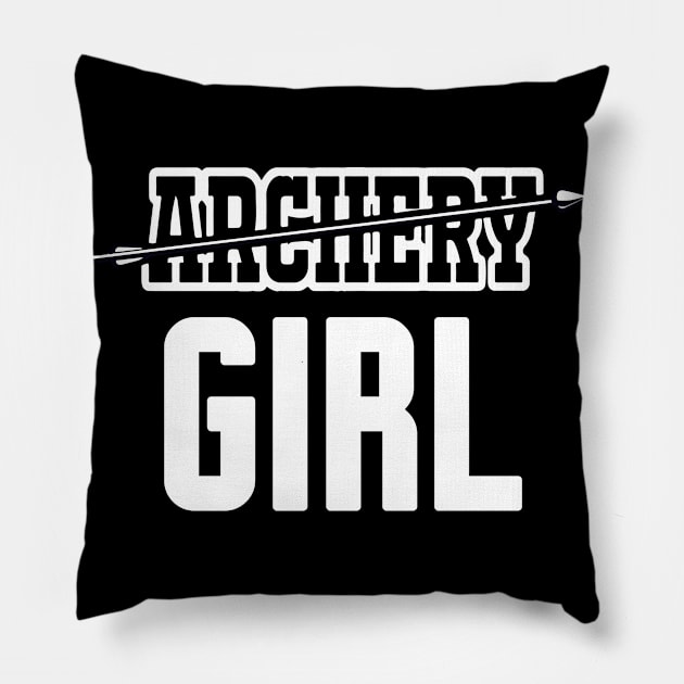 Archery Girl Pillow by WorkMemes