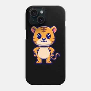 Cute Tiger Standing Cartoon Phone Case