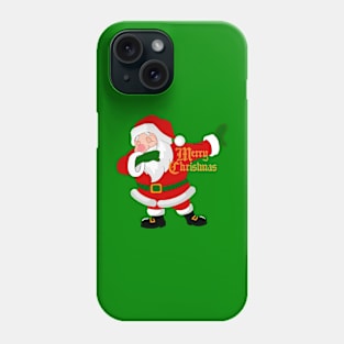 dabbing santa claus funny christmas Phone Case