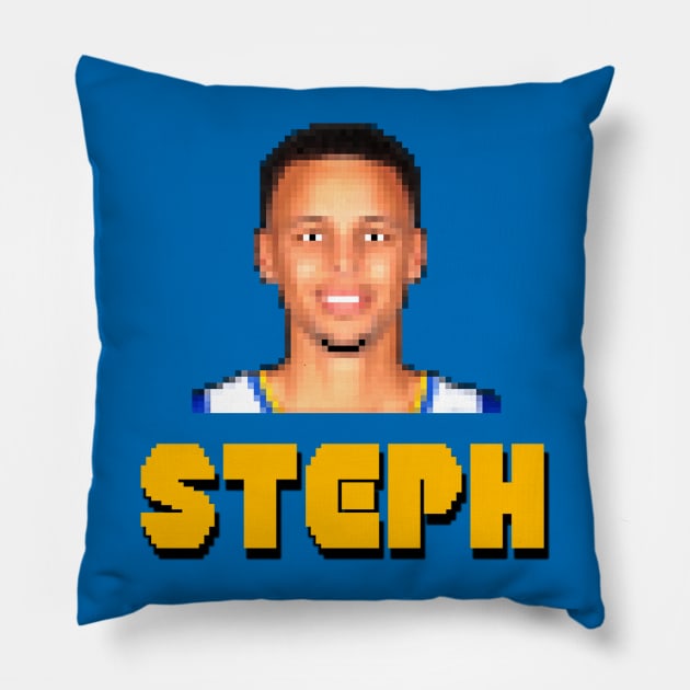 Stephen Curry Videogame Pillow by overhooped