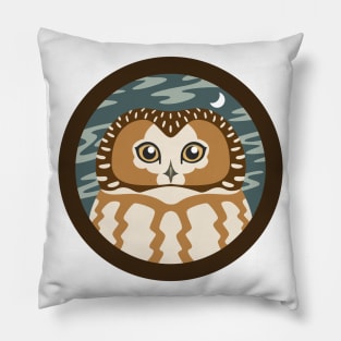 Saw whet Owl Logo Pillow