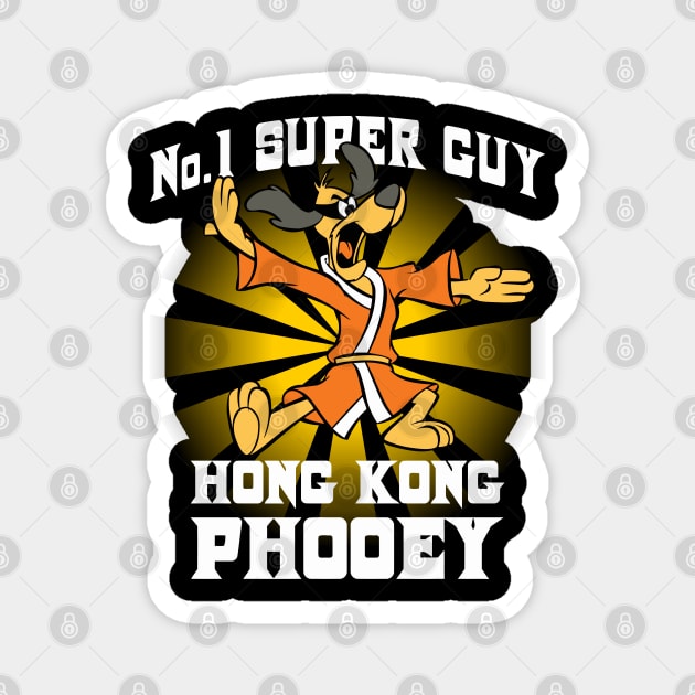 No 1 Super Guy Hong Kong Phooey Magnet by joeysartworld