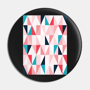 Geo Abstract Pink & Blue Pin