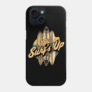 Surf's Up! Surfing T-Shirt Phone Case