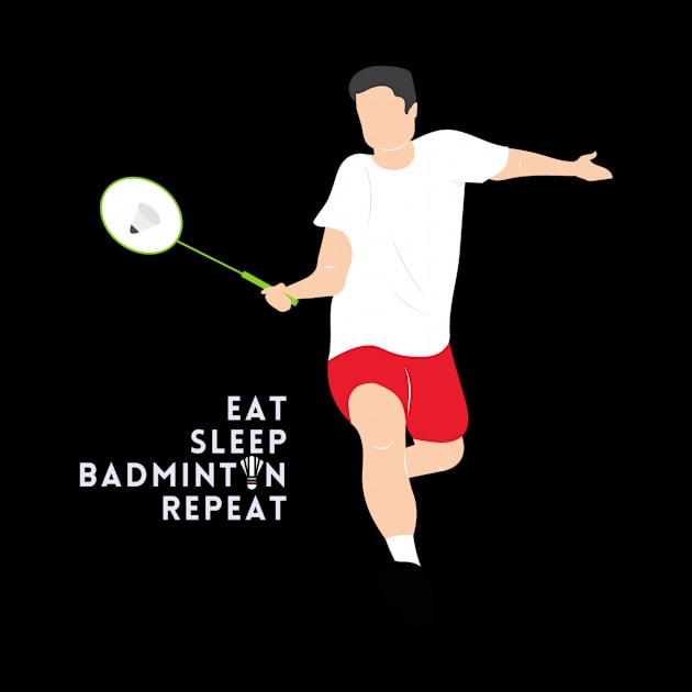 eat sleep badminton repeat by TheParallelX