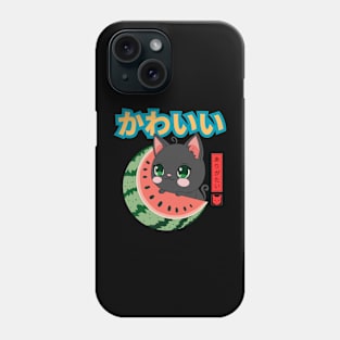 Kawaii Black Cat So Blessed Phone Case