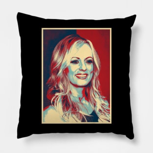 Stormy Daniels Vintage Retro Team Stormy Pillow