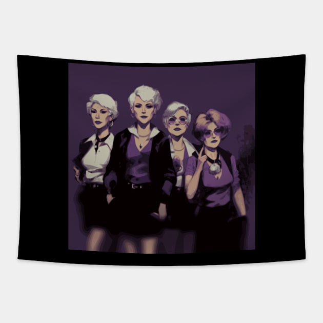 Golden Craft Girls Tapestry by Pixy Official