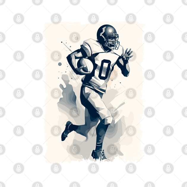 ✪ Football Player Portrait ✪ Abstract Vector Art Illustration by Naumovski