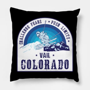 Ski Vail Colorado Pillow