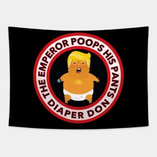 The Emperor Poops his Pants - Diaper Don Tapestry