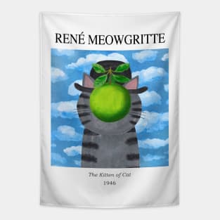 Rene Meowgritte Tapestry