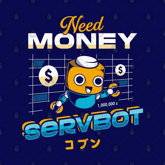 Servbot and Money by logozaste