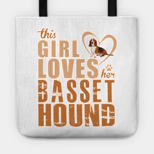 This girl loves her Basset Hound! Tote