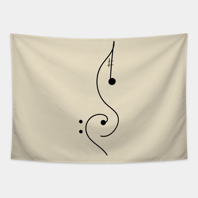 Love music Tapestry by t3od0ra