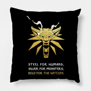 Gold for The Witcher Pillow