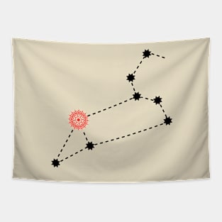 Purva Phalguni Nakshatra Hindu Vedic Sidereal Astrology Constellation Tapestry