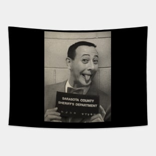 Pee Wee's Mugshot by Buck Tee Tapestry