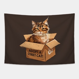 Adopt a Street Cat Tapestry