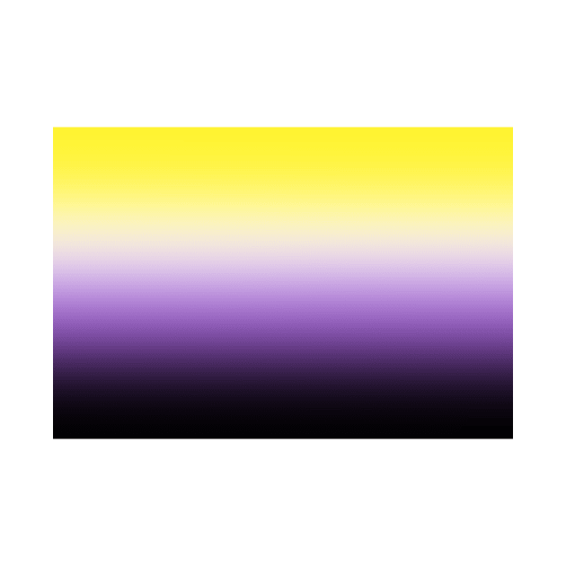 Non-Binary Pride Flag Gradient by JustGottaDraw