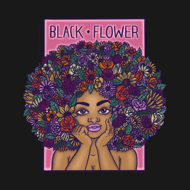 Black Flower by @isedrawing