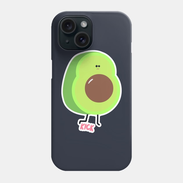 KICK Avocado, Lilla The Lamb Phone Case by LillaTheLamb