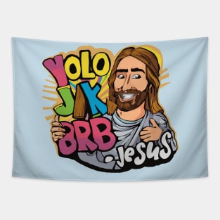 yolo jk brk Jesus Tapestry