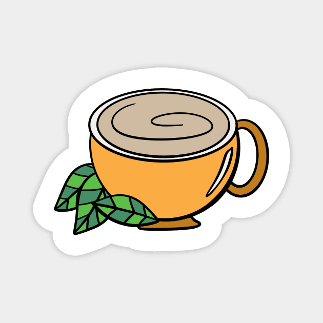 Cup of Tea Magnet by Kelly Louise Art