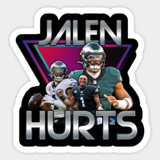 Jalen Hurts Away Jersey Sticker for Sale by designsheaven