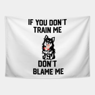 if you don't train me don't blame me Tapestry