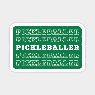 Pickleballer. Magnet