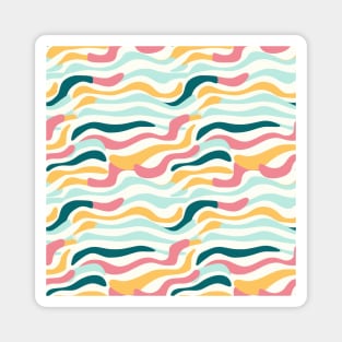 Autumn Nostalgia: Retro Pastel Doodle Delight Magnet