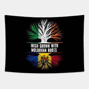 Irish Grown With Moldovan Roots Ireland Flag Tapestry