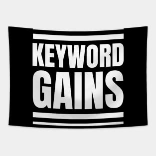 Keyword Gains: The Perfect Gift for SEO Specialists and Managers into Gym and Weightlifting! Tapestry