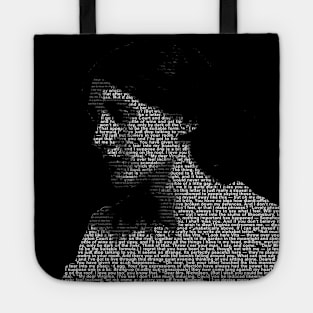 Virginia Woolf - word portrait - made from the love letters between her and Vita Tote