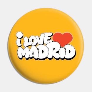 I Love Madrid graffiti writing style Pin