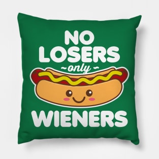 No Losers Only Wieners Pillow