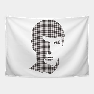 Illustration Of Cristiano Ronaldo Face Tapestry