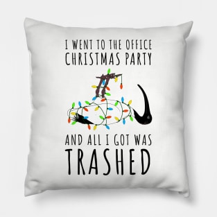 Office Christmas Party Bin Chicken Pillow