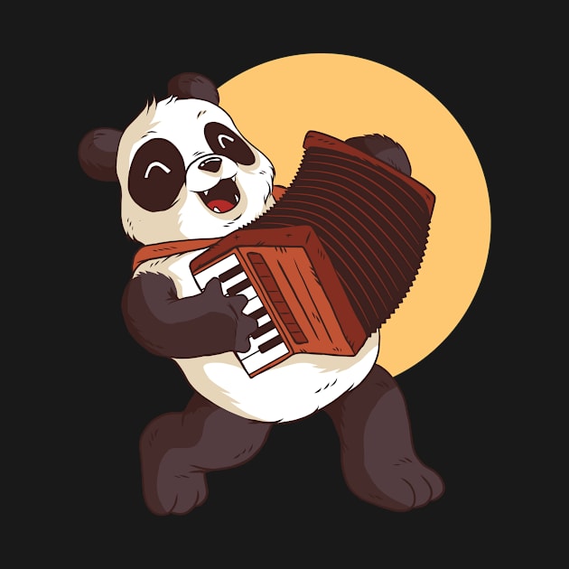 Panda with accordion by EarlAdrian