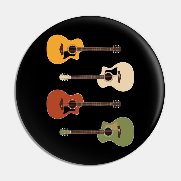 Auditorium Style Acoustic Guitar Pack Pin by nightsworthy