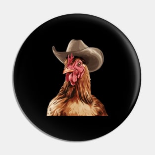 cowboy chicken Pin